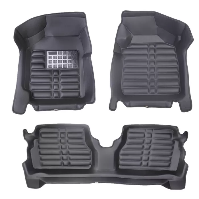 کفپوش پنج بعدی خودرو چرم کره ای مناسب برای کوییک - تصویر 1