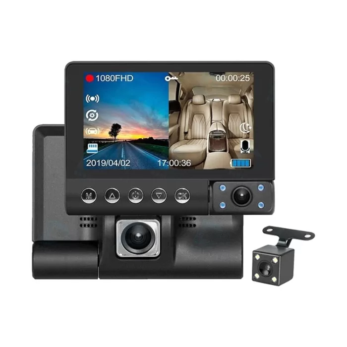 دوربین-ثبت-وقایع-خودرو-3-لنز-مدل-v3pro دوربین ثبت وقایع