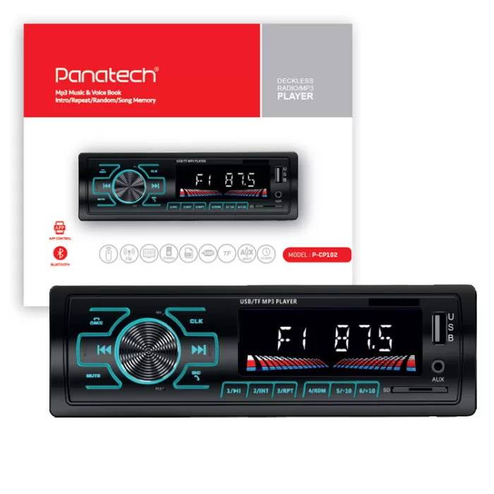 پخش کننده خودرو برند پاناتک مدل P-CP102 - تصویر 6
