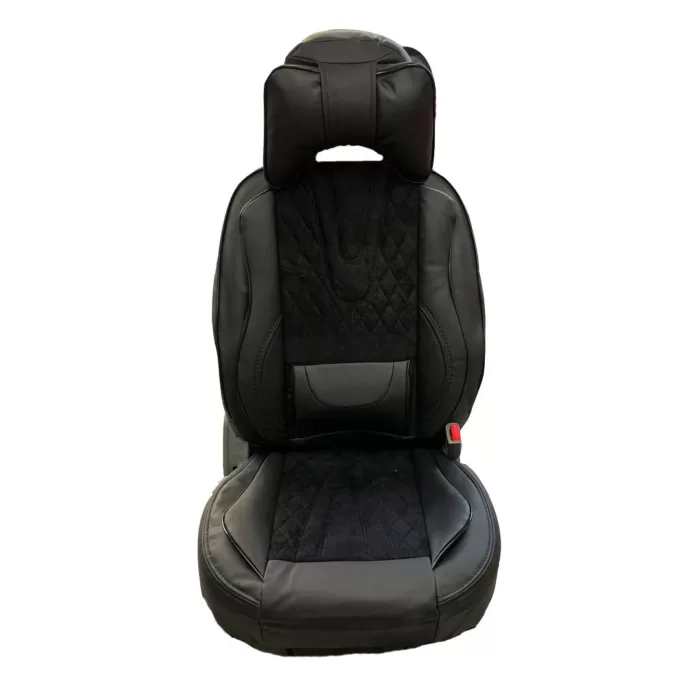 روکش صندلی چرم و مخمل درجه یک طرح خلبانی VIP 2235 روکش صندلی طرح خلبانی VIP چرم کره ای و مخمل درجه یک خودرو دنا مدل 33100 - تصویر 1