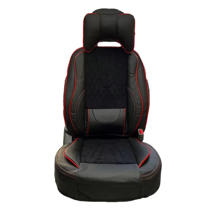 روکش صندلی چرم و مخمل درجه یک طرح خلبانی VIP 995 روکش صندلی طرح خلبانی VIP چرم کره ای و مخمل درجه یک خودرو کوییک مدل 3399 - تصویر 1