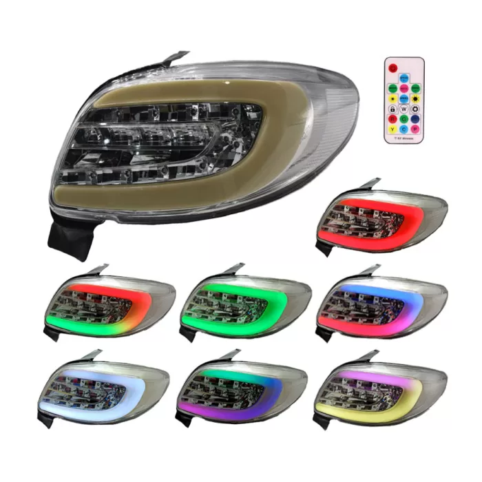 چراغ خطر عقب پژو 207 برند انجیکو مدل مولتی کالر ریموت دار - تصویر 2