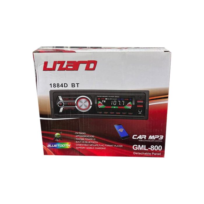 رادیو پخش خودرو لیزارد (lizard ) مدل 1884 bt بلوتوثی پنل جدا - تصویر 1