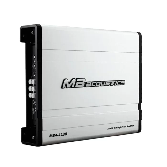 3a9bb3010deba9bea6f655710683758a.webp آمپلی فایر خودرو ام بی آکوستیک مدل MBA-4130 - تصویر 1