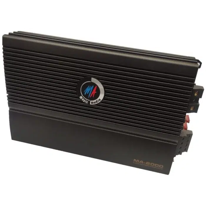آمپلی فایر خودرو مجیک آئودیو مدل MA-6000 موجود در رنگ قرمز - تصویر 2