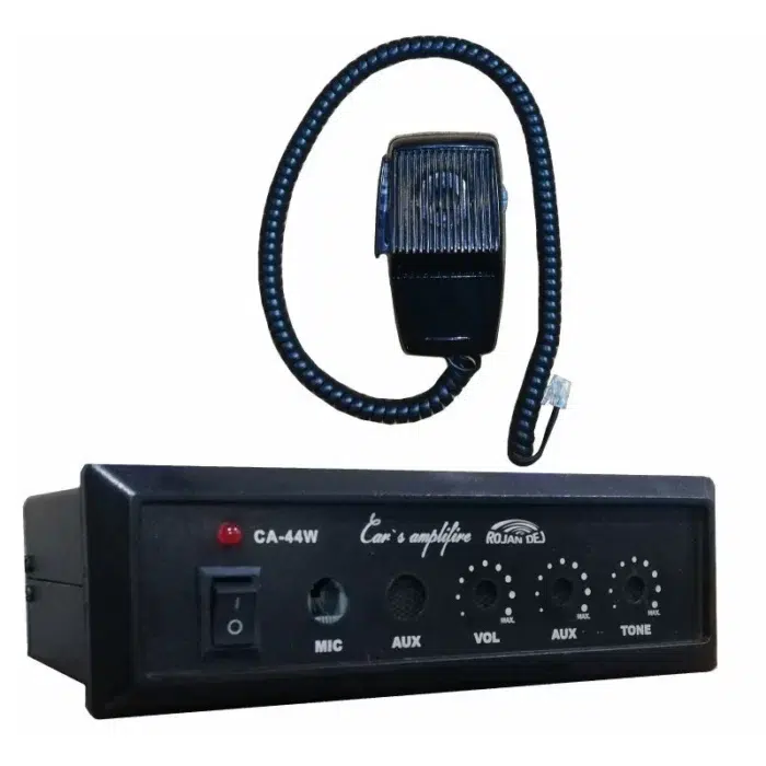 f876f8f3bb9a508abeffe0754d1b6ad2.webp آمپلی فایر خودرو روژان الکترونیک به همراه میکروفن مدل CA-44 - تصویر 1