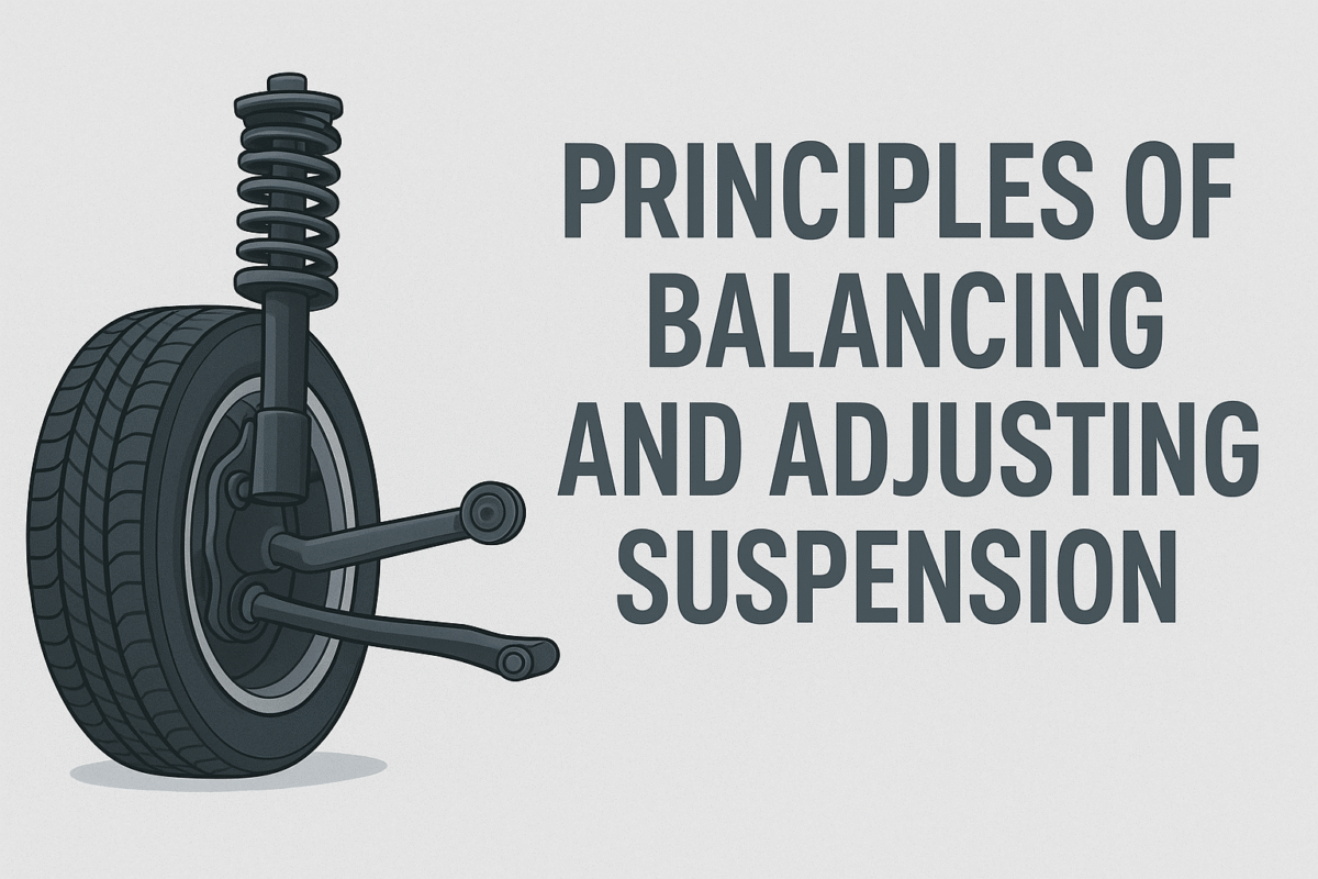 تصویر آموزشی سیستم تعلیق خودرو و اصول بالانس و تنظیم آن