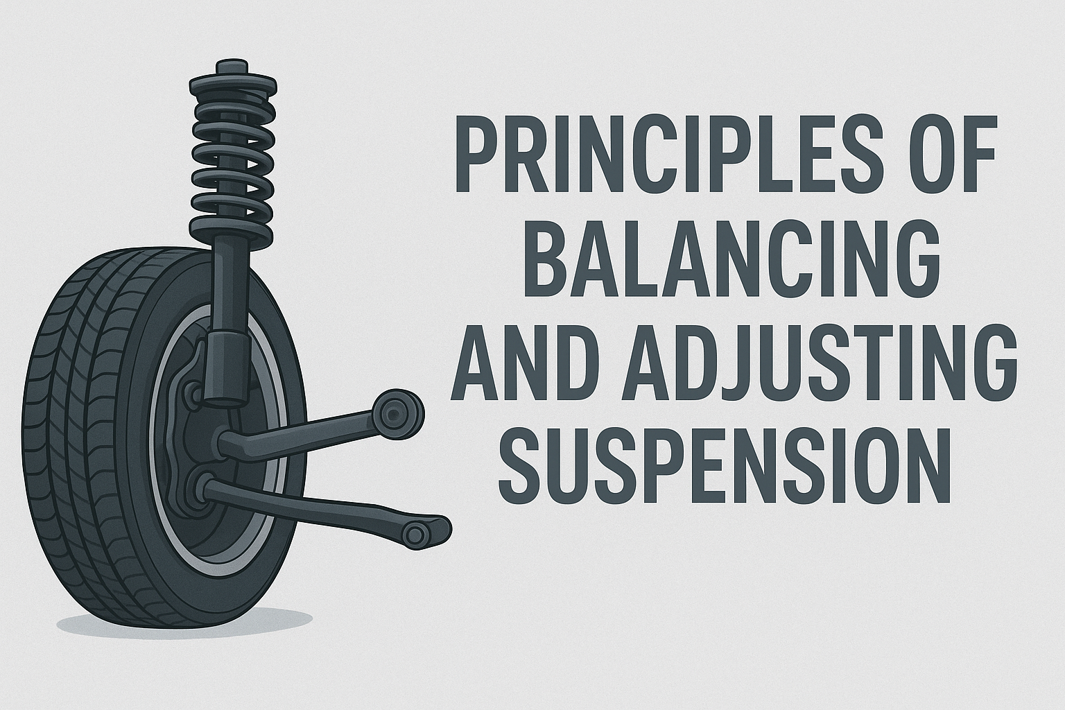 تصویر آموزشی سیستم تعلیق خودرو و اصول بالانس و تنظیم آن