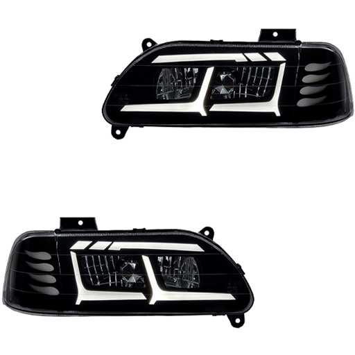 1756626363114-1.jpg چراغ جلو اسپرت پراید 131 مدل R5 سفید بدون موتور دو عددی - Image 1