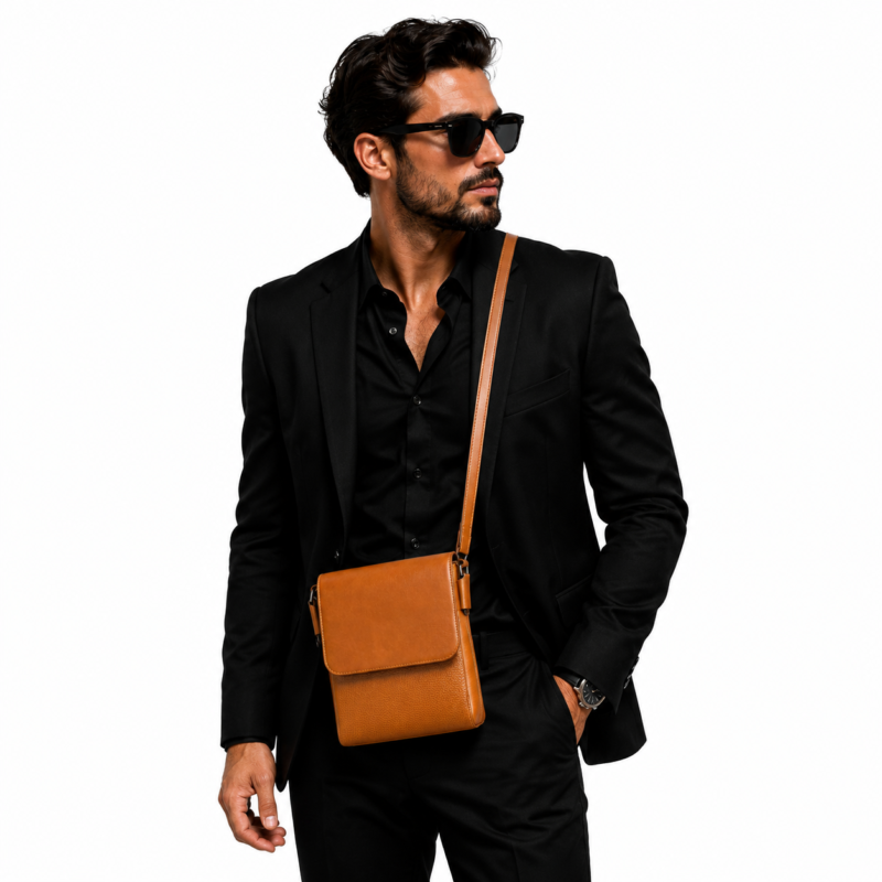 کیف رودوشی چرم برند T.T مدل سینا درجه یک - Image 5