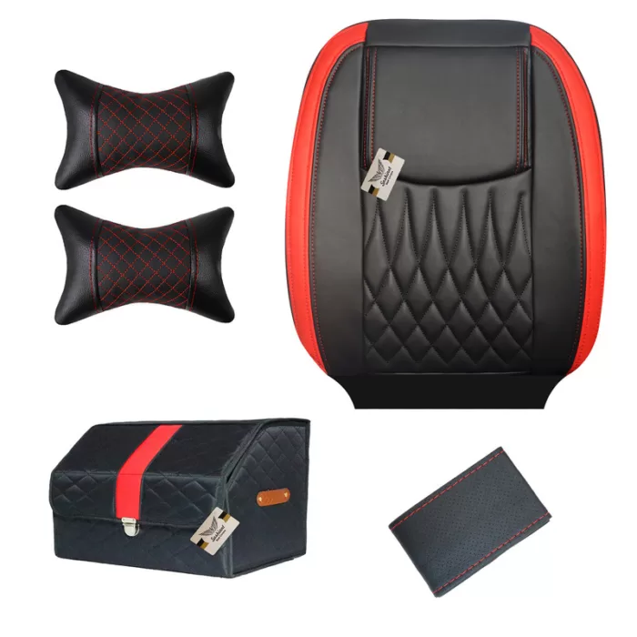 1fcd191ad2aad07c7bf00187be3d73a6 روکش صندلی خودرو سوشیانت مدل نیل مناسب برای پراید 131 به همراه پشت گردنی و جعبه و دور فرمان