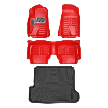    کفپوش پنج بعدی خودرو پانیذ مدل EVA مناسب برای دنا پلاس به همراه کفپوش صندوق