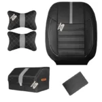 روکش صندلی خودرو سوشیانت مدل R مناسب برای پراید 131 به همراه پشت گردنی و جعبه و دور فرمان