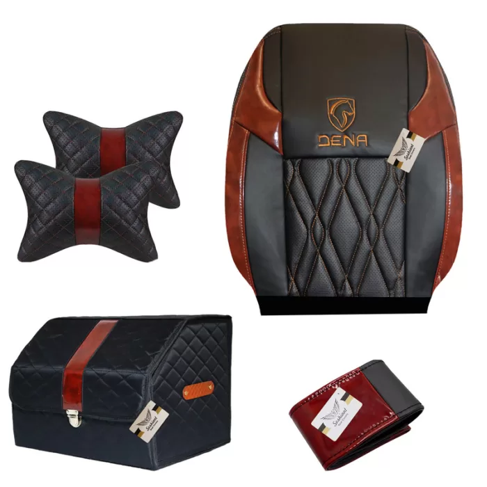 89029c1a77ae0bf885dcd2e5c9ed1c5c روکش صندلی خودرو سوشیانت مدل G مناسب برای دنا به همراه پشت گردنی و نظم دهنده و دور فرمان