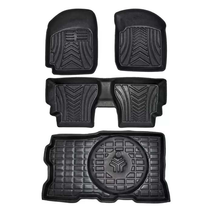 8b479de6d2ed5bfd79d4e92c6a5815a0 کفپوش سه بعدی خودرو پانیذ مدل پشت نمدی TAT1N مناسب برای پراید 111 به همراه کفپوش صندوق