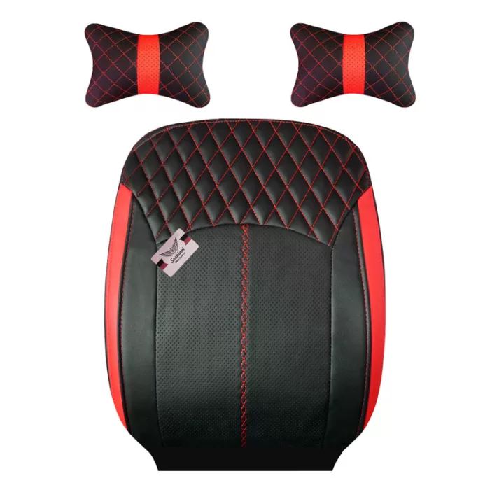 8fcaffa33e956af18a44a0fe930dabe2 روکش صندلی خودرو سوشیانت مدل A26 مناسب برای پژو 206 به همراه پشت گردنی