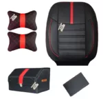 روکش صندلی خودرو سوشیانت مدل R مناسب برای پراید 131 به همراه پشت گردنی و جعبه و دور فرمان