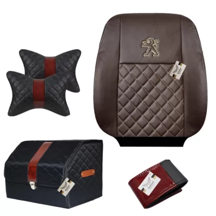    روکش صندلی خودرو سوشیانت مدل maral مناسب برای پژو پرشیا به همراه پشت گردنی و نظم دهنده و دور فرمان