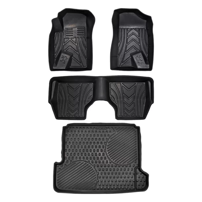 eecbdcdaa48cf88ed2d38b1e95e550d0 کفپوش سه بعدی خودرو پانیذ مدل پشت نمدی TATN مناسب برای پژو 405 به همراه کفپوش صندوق