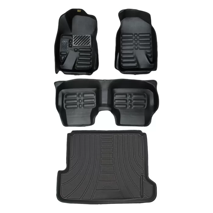 f66b47609b7eaba7c6e2c69b337960e9 کفپوش پنج بعدی خودرو پانیذ مدل EVA مناسب برای دنا به همراه کفپوش صندوق